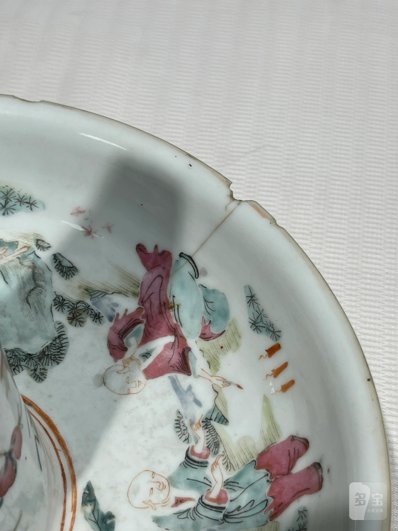 清代 粉彩人物纹瓷器一组十四件 - 图51